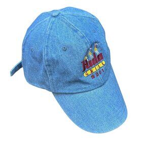 Hula Grill Maui Hawaii Denim Jean Strapback Baseball Cap Fahrenheit